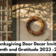 thanksgiving door decor